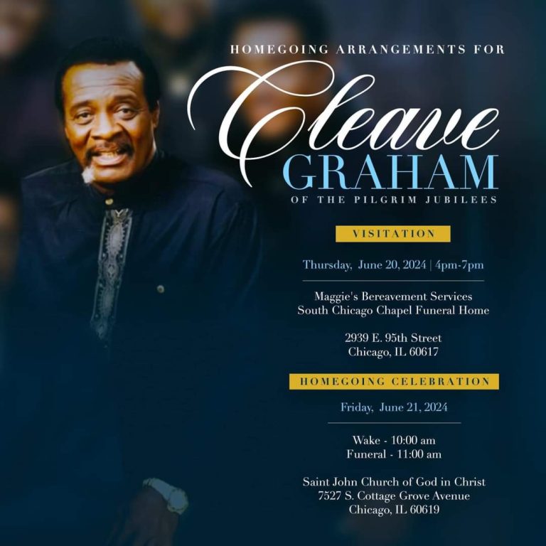 Cleave graham of the Pilgrim Jubilee passes away